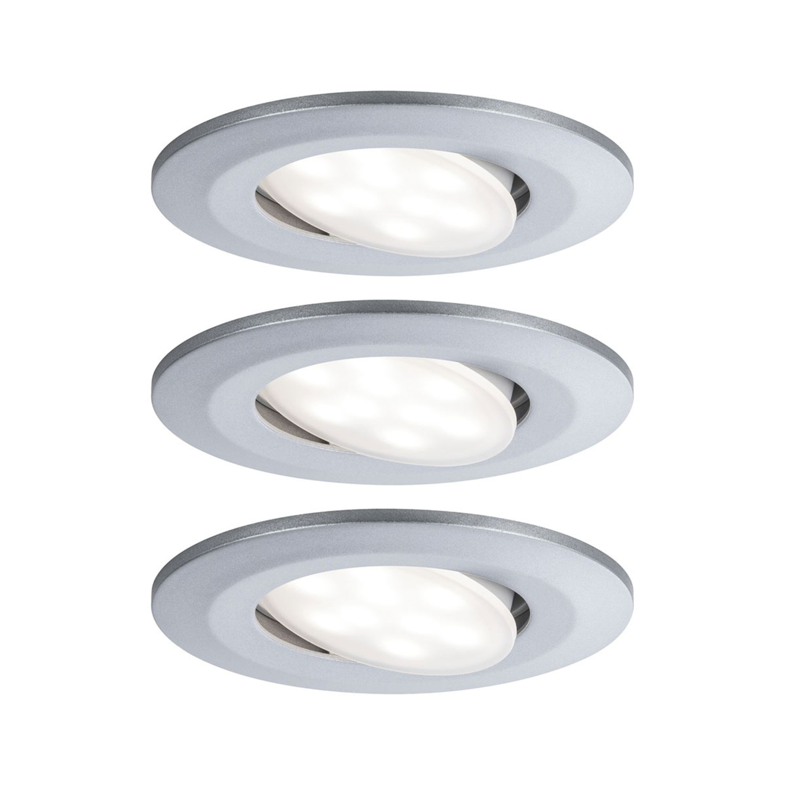 Paulmann Calla Chrome On/Off Swivel 4,000 K 9 cm Set of 3